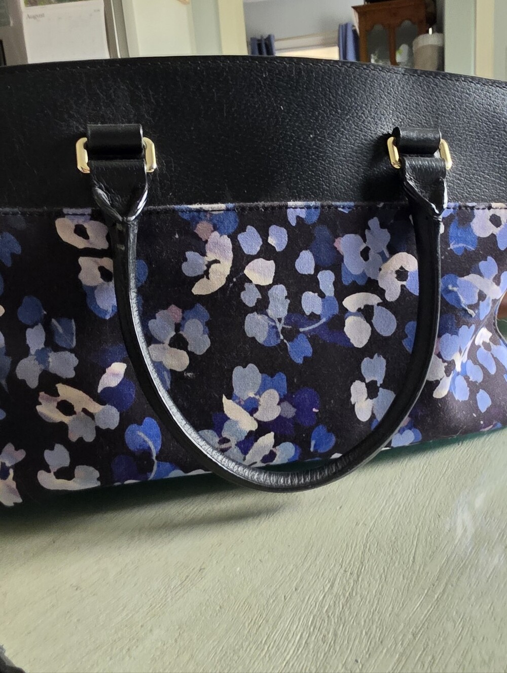 Kate SPADE Floral Navy and Black Women's Tote Bag